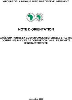 NOTE D'ORIENTATION GROUPE DE LA BANQUE AFRICAINE DE DÉVELOPPEMENT AMÉLIORATION DE LA GOUVERNANCE SECTORIELLE ET LUTTE CONTRE LES RISQUES DE ...