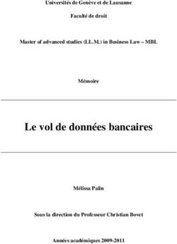 Le vol de données bancaires - Universités de Genève et de Lausanne Faculté de droit Master of advanced studies (LL.M.) in Business Law - MBL ...