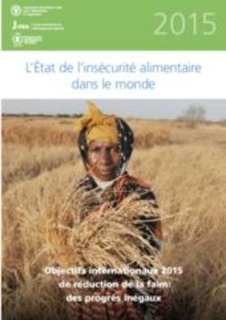 L'&Eacute;tat de l'ins&eacute;curit&eacute; alimentaire dans le monde