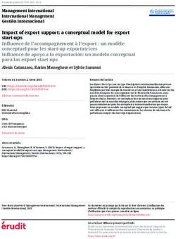 Impact of export support: a conceptual model for export start-ups Influence de l'accompagnement à l'export : un modèle conceptuel pour les ...