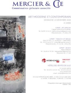 ART MODERNE ET CONTEMPORAIN - DIMANCHE 13 DÉCEMBRE 2020 À 14H00 - Expertise Marc Ottavi