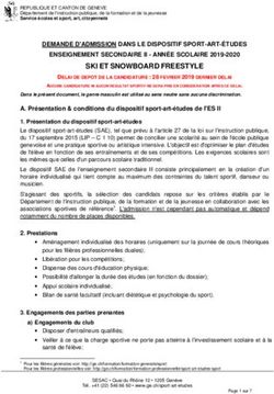 SKI ET SNOWBOARD FREESTYLE - DEMANDE D'ADMISSION DANS LE DISPOSITIF SPORT-ART-&Eacute;TUDES ENSEIGNEMENT SECONDAIRE II - ANN&Eacute;E SCOLAIRE 2019-2020 ...