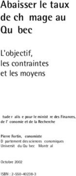 Abaisser le taux de chômage au Québec - L'objectif, les contraintes et les moyens