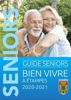BIEN VIVRE GUIDE SENIORS - 2020-2021 S - Étampes