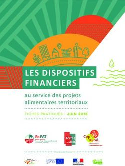 LES DISPOSITIFS FINANCIERS - au service des projets alimentaires territoriaux FICHES PRATIQUES - JUIN 2018 - RNPAT