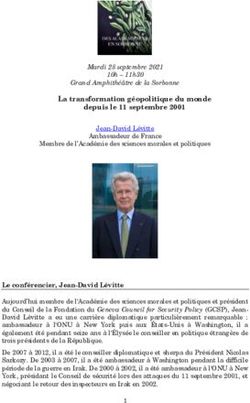 La transformation g&eacute;opolitique du monde depuis le 11 septembre 2001