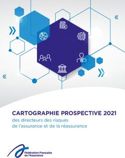 CARTOGRAPHIE PROSPECTIVE 2021 - des directeurs des risques de l'assurance et de la réassurance - APREF