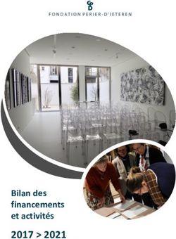 2017 2021 Bilan des financements et activités