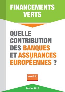 Financements verts quelle contribution des banques et assurances europ&eacute;ennes ?