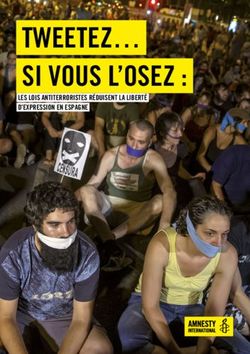 TWEETEZ SI VOUS L'OSEZ : LES LOIS ANTITERRORISTES RÉDUISENT LA LIBERTÉ D'EXPRESSION EN ESPAGNE - Amnesty International Schweiz