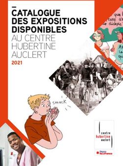 CATALOGUE DES EXPOSITIONS DISPONIBLES AU CENTRE HUBERTINE AUCLERT 2021