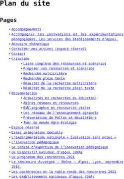 Plan du site Pages - Pollen-ChloroFil