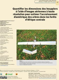 Quantifier les dimensions des houppiers à l'aide d'images aériennes à haute résolution pour estimer l'accroissement diamétrique des arbres dans ...