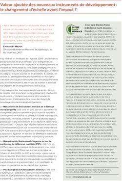 Valeur ajoutée des nouveaux instruments de développement : le changement d'échelle avant l'impact ?