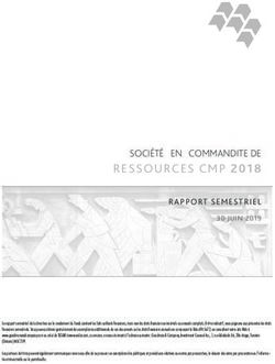 RESSOURCES CMP 2018 SOCI&Eacute;T&Eacute; EN COMMANDITE DE - Dundee Corporation