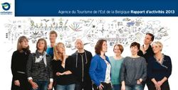 Agence du Tourisme de l'Est de la Belgique Rapport d'activités 2013 - Ostbelgien