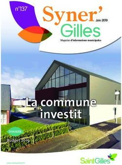 La commune investit - n 137 Syner' Juin 2019 - Budget 2019 - Mairie de Saint-Gilles