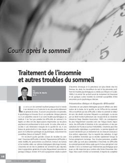 Courir après le sommeil - Clinique Parcours Santé