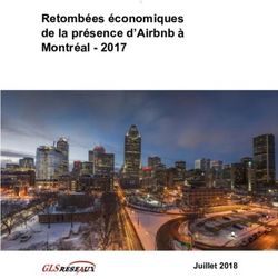 Retombées économiques de la présence d'Airbnb à Montréal 2017 - Juillet 2018