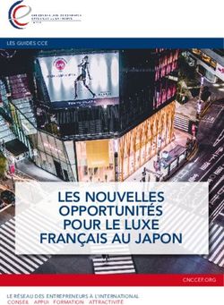 Les nouveLLes opportunités pour Le Luxe français au Japon - CNCCEF