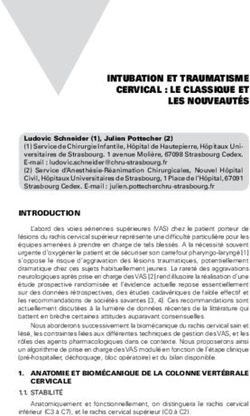 INTUBATION ET TRAUMATISME CERVICAL : LE CLASSIQUE ET LES NOUVEAUTÉS - SOCIÉTÉ ...