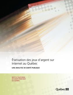 Étatisation des jeux d'argent sur Internet au Québec - UNE ANALYSE DE SANTÉ PUBLIQUE - inspq