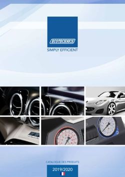 CATALOGUE DES PRODUITS - Ecotechnics