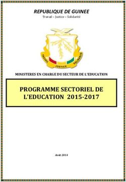 Travail - Justice - Solidarité - PROGRAMME SECTORIEL DE L'EDUCATION 2015- 2017 - REPUBLIQUE DE GUINEE - Global ...