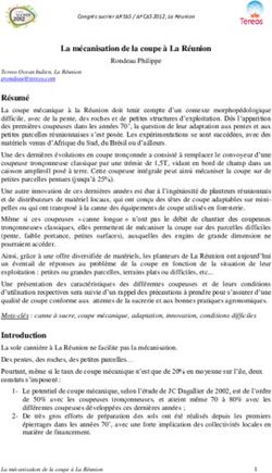 La mécanisation de la coupe à La Réunion - Afcas