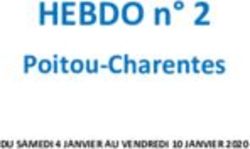 HEBDO n 2 Poitou-Charentes - DU SAMEDI 4 JANVIER AU VENDREDI 10 JANVIER 2020 - FranceTV Pro