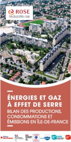 &Eacute;NERGIES ET GAZ &Agrave; EFFET DE SERRE - BILAN DES PRODUCTIONS, CONSOMMATIONS ET &Eacute;MISSIONS EN &Icirc;LE-DE-FRANCE