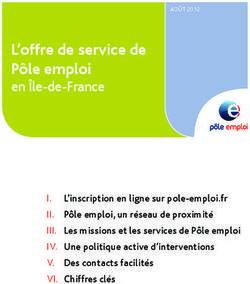 L'offre de service de Pôle emploi - en île-de-France