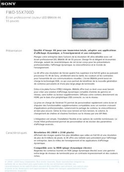 FWD-55X700D &Eacute;cran professionnel couleur LED BRAVIA 4K 55 pouces - pro.sony