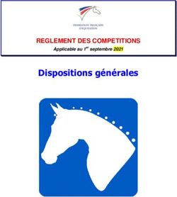 Dispositions générales - REGLEMENT DES COMPETITIONS Applicable au 1er septembre 2021 - FFE