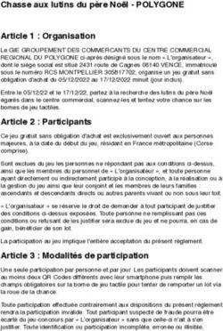 Chasse aux lutins du p&egrave;re No&euml;l - POLYGONE Article 1 : Organisation
