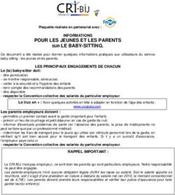 POUR LES JEUNES ET LES PARENTS SUR LE BABY-SITTING.