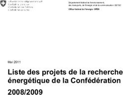 Liste des projets de la recherche &eacute;nerg&eacute;tique de la Conf&eacute;d&eacute;ration 2008/2009 - Mai 2011