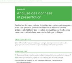 Analyse des données et présentation - Land-use Finance Tool