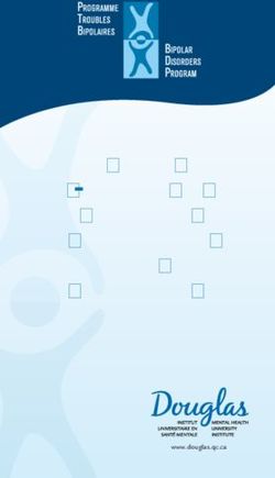 Guide pour la famille et les proches de personnes atteintes de troubles bipolaires