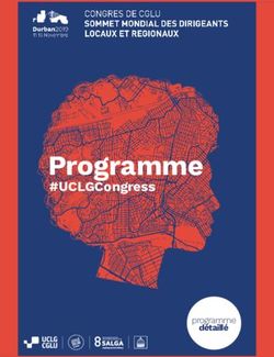 Programme #UCLGCongress - détaillé - UCLG Durban 2019