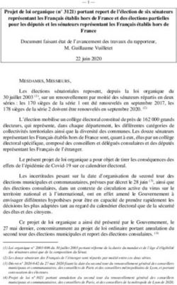 Projet de loi organique (n 3121) portant report de l'élection de six sénateurs représentant les Français établis hors de France et des élections ...