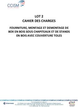 LOT 2 CAHIER DES CHARGES - FOURNITURE, MONTAGE ET DEMONTAGE DE BOX EN BOIS SOUS CHAPITEAUX ET DE STANDS EN BOIS AVEC COUVERTURE TOLES - CCISM