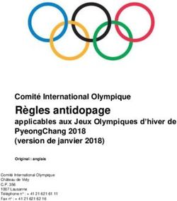Règles antidopage applicables aux Jeux Olympiques d'hiver de PyeongChang 2018 (version de janvier 2018) - WADA