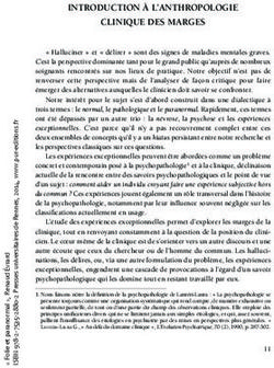 INTRODUCTION À L'ANTHROPOLOGIE CLINIQUE DES MARGES