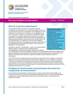Qu'est-ce qu'un traumatisme? - Les soins sensibles au traumatisme - Canadian Centre on Substance Use and ...
