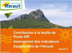 Contribution &agrave; la feuille de Route AIR Avancement des indicateurs D&eacute;partement de l'H&eacute;rault - Novembre 2018