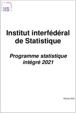 Institut interf&eacute;d&eacute;ral de Statistique - Programme statistique int&eacute;gr&eacute; 2021 F&eacute;vrier 2021 - Institut ...
