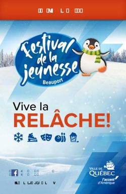 Vive la RELÂCHE! - Du 29 février au 8 mars - ville.quebec.qc.ca/beauport - Ville de ...