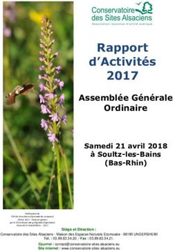 Rapport d'Activités 2017 - Assemblée Générale Ordinaire - Conservatoire des Sites Alsaciens