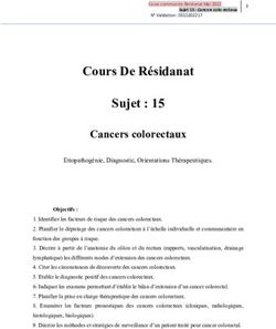 Cours De R&eacute;sidanat Sujet : 15 - Cancers colorectaux - Medecine Sousse
